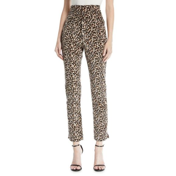 Rebecca Taylor Leopard Pants sz 2 NWT $375